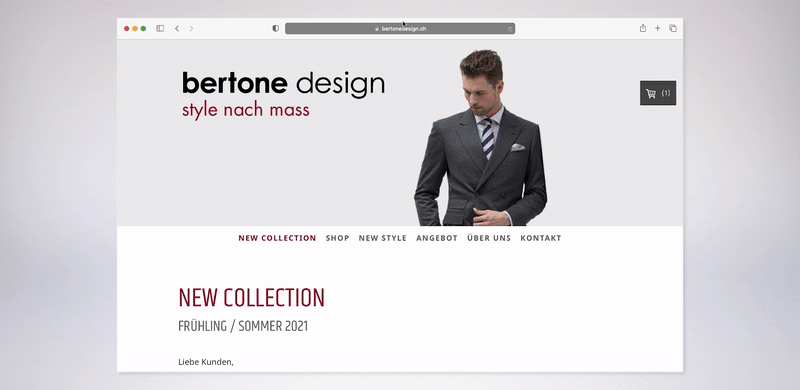 Bertone Design Onlineshop