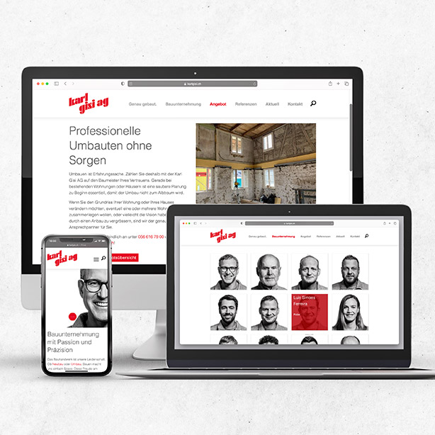 Karl Gisi Redesign Website