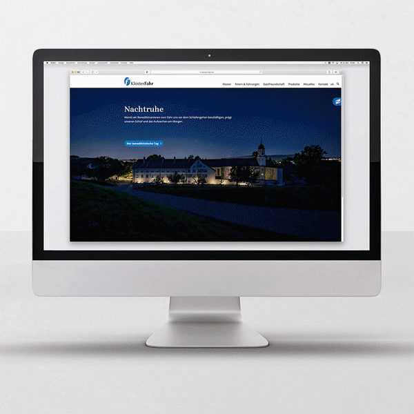 Kloster Fahr Website