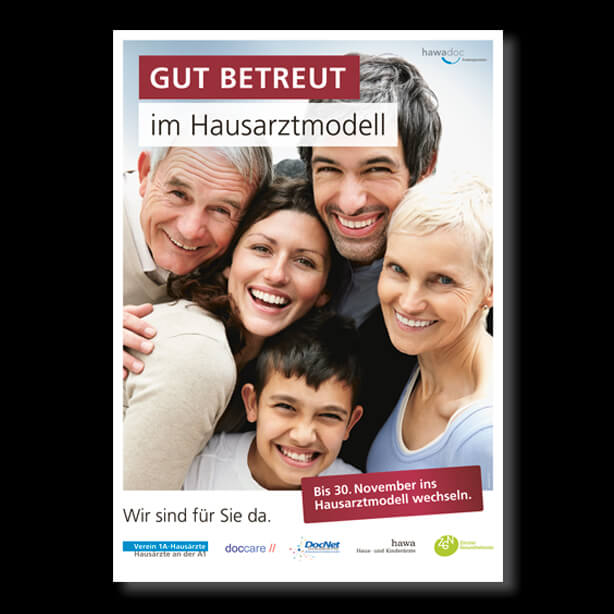 Hawadoc AG > Kampagne Hausarztmodell Flyer Microsite