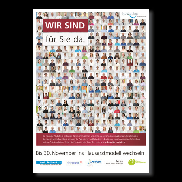 Hawadoc AG > Kampagne Hausarztmodell Flyer Microsite