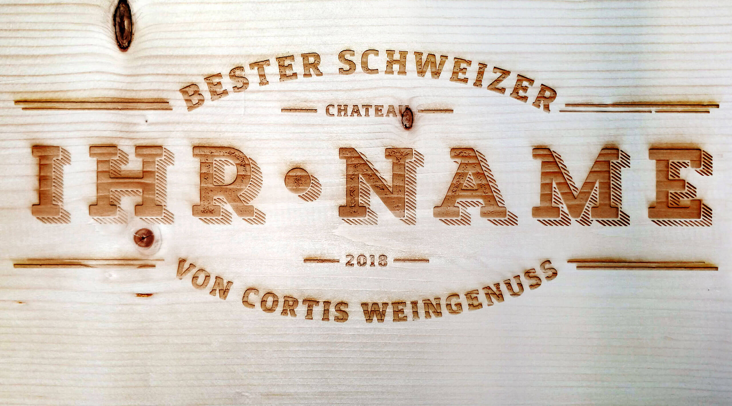 Cortis Schweizer Weine > Branding Weinkisten