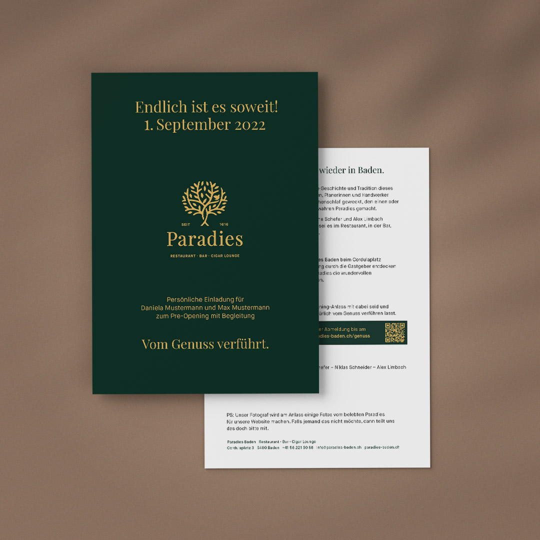 Paradies Baden Redesign
